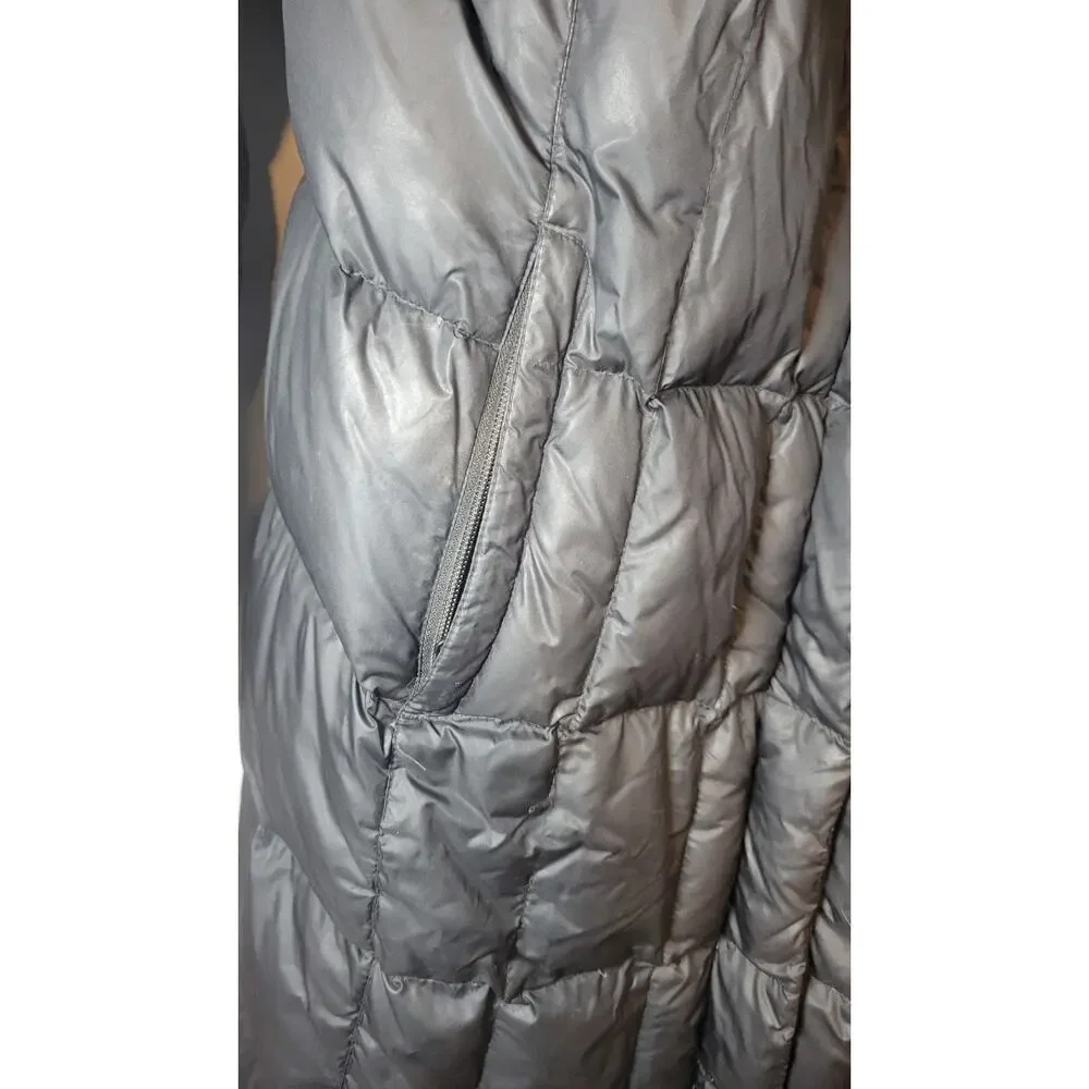 The North Face Women’s Black Hooded Long Down Puffer Coat Jacket Size M - Picture 6 of 12